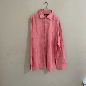 Polo Ralph Lauren XXL long sleeve linen shirt NEW